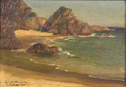Lionel Walden, Rocky Shore, oil painting by Lionel Walden,